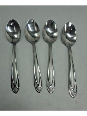 Pfaltzgraff Mirage Frost Stainless Soup Spoons - Set of 4